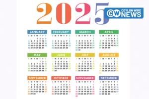 Sri Lanka’s Official 2025 Calendar Released: 26 Public Holidays